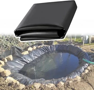 £7.95 • Buy Extra Thick Fish Pond Liner Pool Impermeable Waterproof Reinforced Landscaping
