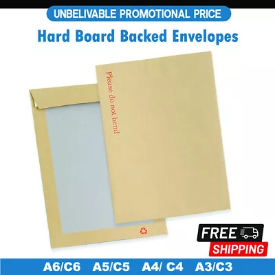 Please Do Not Bend Hard Card Board Backed Manilla Envelopes Brown A3 /a4 /a5 /a6 • £3.99