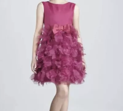 Marchesa Neiman Marcus X Target Fuchsia Pink Petal Skirt Dress Size XS • $58