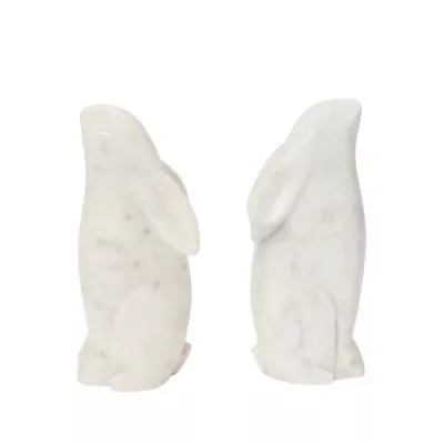 P Handcarved Rabbit Marble White Set Of 2 Bookends 3  L X 5  W X • $58.36