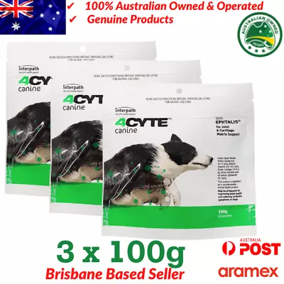 4CYTE Canine - Joint Support Supplement For Dogs- 3 X 100gm • $226.95