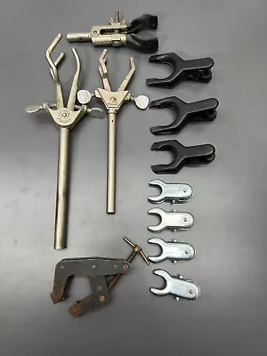 Vintage Fisher Castaloy Thomas Kant Twist 14pc Lab Clamp Set - Read Description • $60