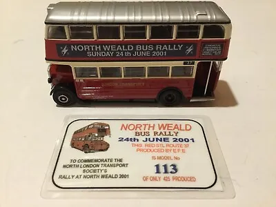 Efe 27801a - North Weald Bus Rally 2001 - Stl Bus With Roof Box - Code 2 Model • £25