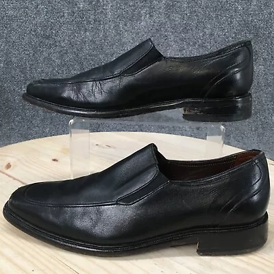 Florsheim Shoes Mens 7 M Dress Loafers Black Leather Almond Toe Classic Slip On • $14.50