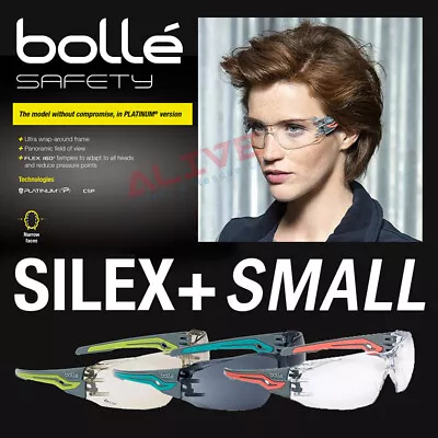 Bolle Safety Glasses SILEX+ SMALL Anti-fog & Anti-scratch Sporty UV Protection • £7.19