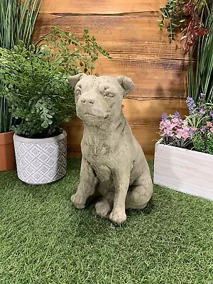 Stone Garden Staffordshire Bull Terrier Staffy Dog Statue Ornament  • £29.25