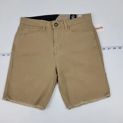 Volcom T33 Chino Shorts Brown Tan Size 28 Mens • $13.28
