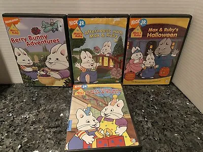 Nick Jr Lot Of 4 Max & Ruby's Halloween Berry Bunny Party Time And Afternoon W • $12.99