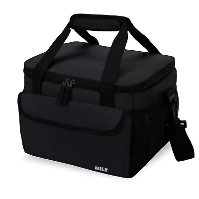MIER Large Lunch Box For Men Insulated Lunch Bags Soft Coolers Bag With Shoul... • $21.58