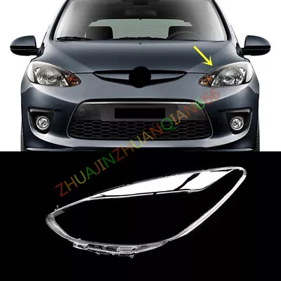 For Mazda 2 2011-2014 Left Side Headlight Clear Lens Shell Replace + Sealant • $69.75