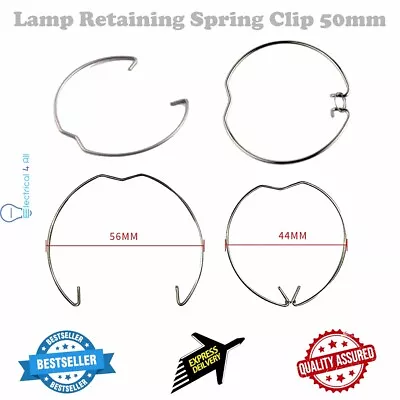 Lamp Retaining Spring Clip For 50mm GU10 LED For Recessed Downlights • £3.05