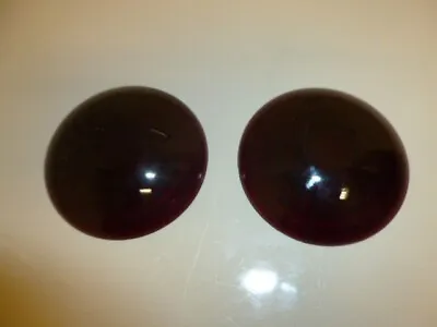 (2) JEFFERSON 906 Vintage Stop TAIL Old Red GLASS Light LENS Auto Car Truck 3  • $45