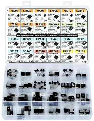 Kit Surtido De Transistores De Potencia Mosfet Tiristores Y Reguladores De ... • $40.19