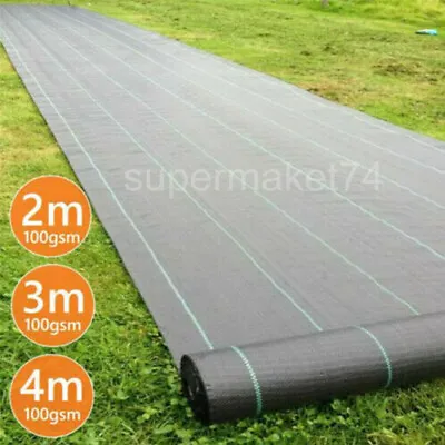 Heavy Duty Weed Control Fabric Membrane Garden Landscape Ground Cover Sheet Mat • £101.99