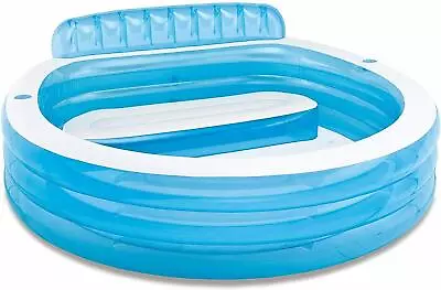 Intex Swim Centre Family Fun Lounge Pool 224 X 216 X 76 Cm Adults & Children • £48.69