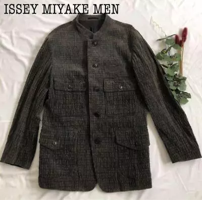 ISSEY MIYAKE Mao Color Jacket Corduroy Green M Men's • $422.79