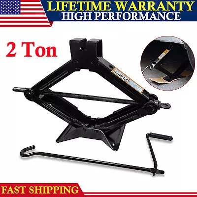 2 Ton Scissor Jack Handle Crank Car Van Garage Tire Change Lifting Tool Car Jack • $26.99