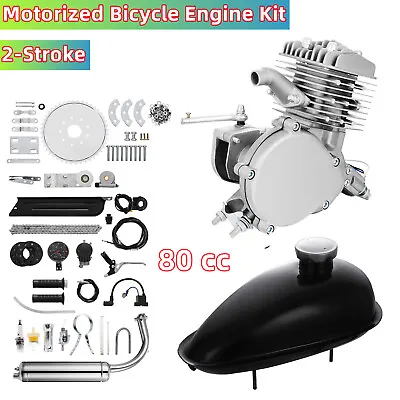 80cc Bike Bicycle Motorized 2 Stroke Petrol Gas Motor Engine Kit Full Set • $89.90