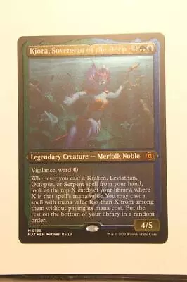 MTG Kiora Sovereign Of The Deep X1-Foil Etched-March Of The Machine: The Afterma • $6