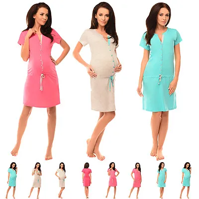 Purpless Maternity Pregnancy And Nursing Nightdress Nightwear Sleepwear 5041n • £11.99