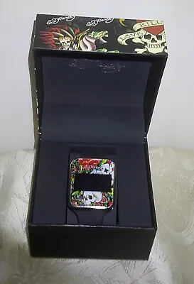 Ed Hardy Skull/Roses Digital Wristwatch NWT In Box • $16.99