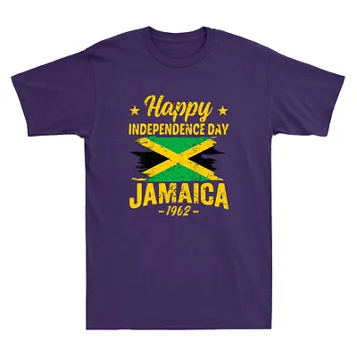 Happy Independence Day Jamaica 1962 Proud Jamaican Funny Vintage Men's T-Shirt • £13.99