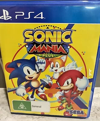 Mint Disc Playstation 4 Ps4 Sonic Mania Plus - Inc Manual - Free Postage • $34.99