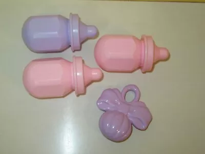 Vintage Mattel Magic Nursery Doll Baby Bottles 1988 & Rattle • $15.99
