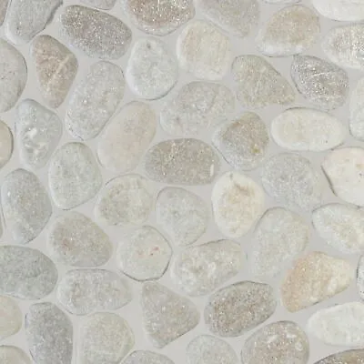 Tan Pebble Natural Stone Mosaic Wall & Floor Tile ($9.21/SqFt) • $46.04