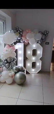 TO BUY! 4ft High Marquee Numbers And Letters Hand Made To Your Order • £145