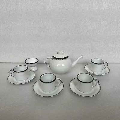  Vintage Enamelware Children’s Tea Set • $28