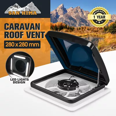 San Hima Caravan RV Roof Vent Hatch Trailer Camper Motorhome W/ LED Light • $149.95