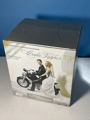 Simply Better Wedding Star Motorcycle Couple Figurine Cake Topper Porcelain • $45