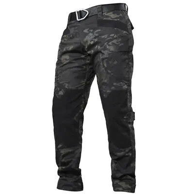 Army Men Cargo Pants Tactical Military Combat Outdoor Multi Pocket Trousers Camo • $39.89