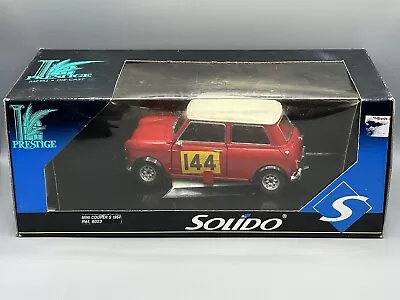 Solido 1/18 Scale Diecast 8023 Mini Cooper S 1964 Rally #144 Red SEE DESCRIPTION • $71.99