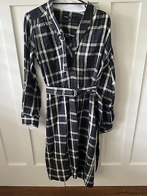 Bassike B&W Linen Shirt Dress Sz 0 (8) New • $99