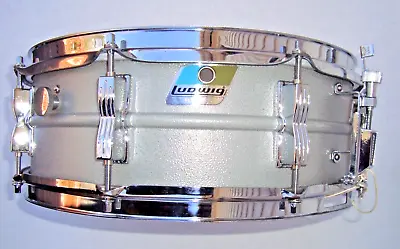 Vintage Ludwig Acrolite 5x14 Snare Drum. B/O Badge With Hard Case And Sticks. • $685.14