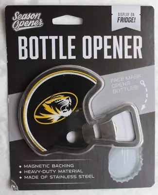 University Of Missouri Tigers Mizzou Magnetic Football Helmet Bottle Opener New • $12.99