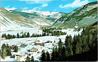$8.99 • Buy Vail Colorado CO Residential Area Of Resort Gore Range Aerial Cable Car Postcard