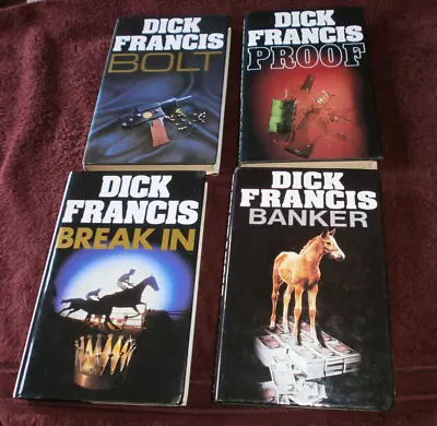 Dick Francis - 4 First Edition Hardback Books  / Proof Bolt Banker & Break In • £14.99