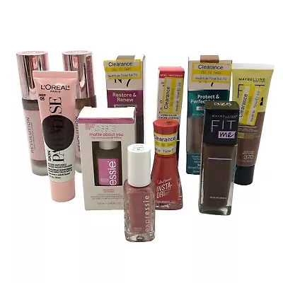 Mixed ALL MAKEUP Beauty Lot 11 Pc Maybelline L’Oréal Essie No. 7 All New Dark • $17.95