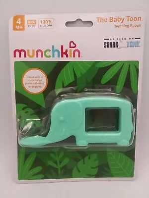 Munchkin The Baby Toon Silicone Teether Spoon Elephant - Mint NIP New In Package • $12.88