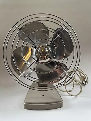 Vintage Sears Kenmore Metal Fan Electric Desk Fan Works • $55