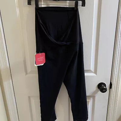 Over Belly Active Capri Maternity Pants - Isabel Maternity By Ingrid & Isabel • $14.85