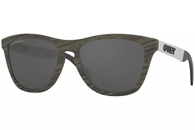 Oakley Sunglasses Frogskins Mix Woodgrain W/Prizm Black Polarized  OO9428-07 • $116.40