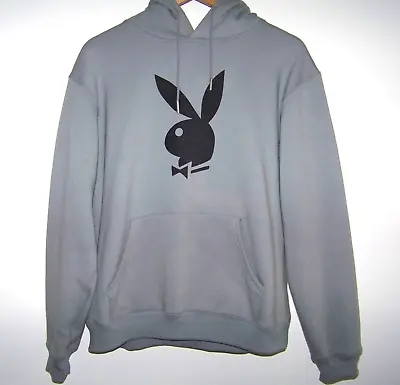 Head Gear Classics Playboy Graphic Hoodie Sweatshirt Men's Size M Gray W/Bunny • $20