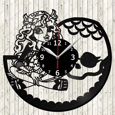 Monster High Doll Vinyl Record Wall Clock Decor Handmade 6526 • $24.98
