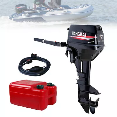 2.3HP-18HP HANGKAI Outboard Motor 2 Stroke Fishing Boat Engine Water Cooling • $424