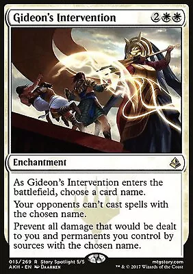 MTG: Gideon's Intervention - Amonkhet - Magic Card • £1.99