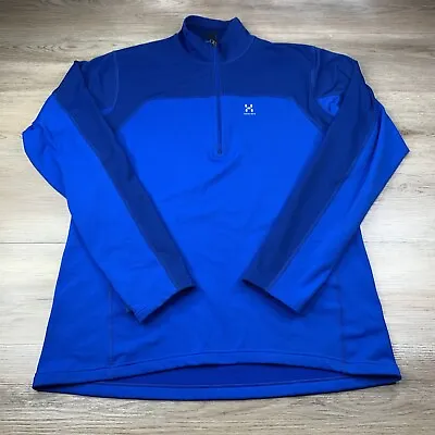 Haglofs Casual Activewear 1/2 Zip Sweater Jacket Blue Size XL XLarge • $52.99